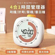 【DR.Story】日式義塾風4IN1可視化學習專注時間管理靜音定時器 (時間管理器 番茄鐘)