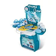 【Party World】4in1 家家酒玩具旅行箱 粉、藍顏色隨機出貨 小醫生