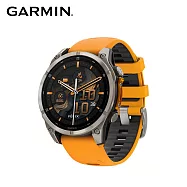 GARMIN Fenix 8 AMOLED 全方位戶外進階GPS智慧腕錶 47mm 火花橙