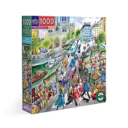 eeBoo 1000片拼圖 - 巴黎書攤 ( Paris Bookseller 1000 Piece Puzzle)