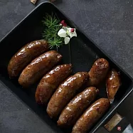 【大野山牧場】山野豚 黑豬高粱香腸(半斤裝/共6包)