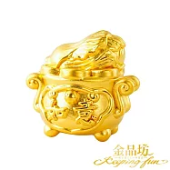 【金品坊】黃金擺件白菜如意聚寶盆 1.54錢&plusmn;0.03