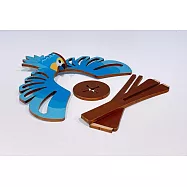 【創藝天時ARNOS】趣味平衡鳥(藍)|物理原理 辦公室小物 STEAM 教具 親子DIY組裝 藍色