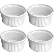 《ibili》陶製布丁杯4入 | 點心烤模 - 9cm