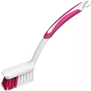 《Premier》菜瓜布 洗碗刷 餐具刷 | 長柄廚衛清潔刷(粉)