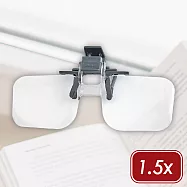 《CARSON》Clip夾式鏡架放大鏡 | 物品觀察 老人閱讀 年長長者 輔助視力 - 1.5x