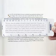 《CARSON》3in1書籤放大鏡 | 物品觀察 老人閱讀 年長長者 輔助視力 - 3x