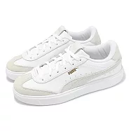 Puma 休閒鞋 Lajla T Toe Wns 女鞋 白 米白 低筒 板鞋 小白鞋 39773402 25cm WHITE/FEATHER GRAY