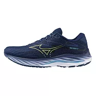 Mizuno Wave Rider 27 [J1GC230353] 男 慢跑鞋 運動 路跑 一般型 緩震 穩定 海軍藍 27cm 深藍/金
