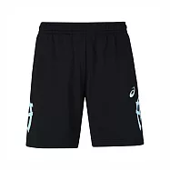 Asics [2053A139-004] 男女 短褲 長版 球褲 亞洲版 排球 訓練 輕量 吸濕快乾 虎爪 延續 黑藍 XS 黑/藍