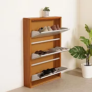 Homelike 喜家居三層掀門鞋櫃(木紋)(2413)