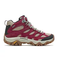 Merrell Moab 3 Mid GTX [ML036866] 女 戶外鞋 郊山 健行 防水 止滑 黃金大底 紅 棕 25cm 米/酒紅