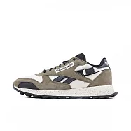 Reebok Classic Leather [100074285] 男 休閒鞋 運動 復古 麂皮 舒適 穿搭 軍綠 黑 28.5cm 綠/黑