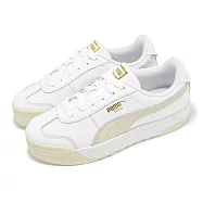 Puma 休閒鞋 Roma Feminine Wns 女鞋 白 米白 椰奶色 復古 小白鞋 39860903 24.5cm WHITE/BEIGE