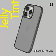 犀牛盾 iPhone 16 Pro Max(6.9吋) JellyTint 透明防摔手機殼-相機鍵開孔版(終身黃化保固) - 酷墨灰