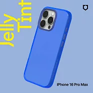 犀牛盾 iPhone 16 Pro Max(6.9吋) JellyTint 透明防摔手機殼-相機鍵開孔版(終身黃化保固) - 激光藍