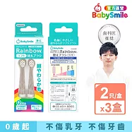 日本BabySmile 刷頭替換組 2只/組 x3 (適用S-204、S-205、S-206兒童電動牙刷機款) 軟毛x3盒/組