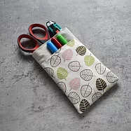 《梵緹希》防水布 雙層口袋型 醫師袍筆袋《小葉飄飄》