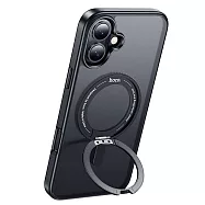 hoco Apple 蘋果 iPhone 16系列 AS1 旋轉磁吸支點殼 磁吸殼 手機殼 透明殼 雙料殼 可站立 MagSafe -16黑色