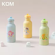 【KOM】夢想系列 台製316不鏽鋼兒童隨身瓶 兒童水壺500ml(附吸管 背帶) 美人魚