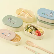 Peanuts史努比3 Size橢圓保鮮盒組(S:200ml M:300ml L:400ml)