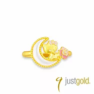 【Just Gold 鎮金店】Hello Kitty薔薇月戀 黃金戒指(港圍) 9 黃金