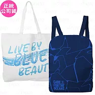 BIOTHERM碧兒泉 愛海洋男仕後背包+托特包任選(公司貨) #愛海洋淺藍托特包