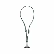 CLIC&reg; CLASSIC 經典皮革背繩/手機掛繩(短)-含夾片 石墨綠