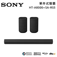 ★官網註冊送1000★【優惠組合】SONY 索尼 HT-A8000+SA-RS5 11單體 Bar 8 家庭劇院組 揚聲器 聲霸 原廠公司貨