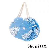 Shupatto 燈籠型和服系列秒收環保啪啪包-中 花鳥藍