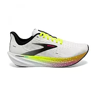 Brooks Hyperion Max [1103901D196] 男 慢跑鞋 運動 路跑 訓練 推進加速象限 白 螢黃 27.5cm 白/螢黃