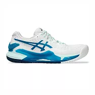 Asics Gel-resolution 9 [1042A208-102] 女 網球鞋 亞洲大師賽 緩震 穩定 白藍 25.5cm 白/藍