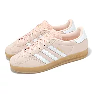 adidas 休閒鞋 Gazelle Indoor W 女鞋 粉紅 淡粉 麂皮 膠底 復古 德訓鞋 愛迪達 IH5484 24cm PINK/WHITE 24cm PINK/WHITE