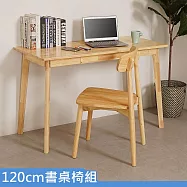 Homelike 喜家居120cm書桌椅組(一桌一椅)(2412-19)