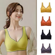 【小天兒】3件組時尚撞色美背無鋼圈運動內衣(顏色隨機) 2XL 背心式