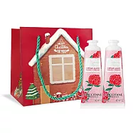 L’OCCITANE 歐舒丹 新版經典護手霜30MLX2禮袋組-聖誕交換禮物-公司貨 牡丹X2