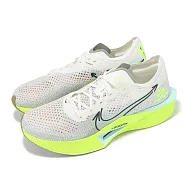 Nike 競速跑鞋 ZoomX Vaporfly Next% 3 男鞋 白 螢光黃 輕量 碳板 運動鞋 HQ3450-147 26cm WHITE/YELLOW