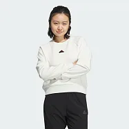 ADIDAS CREW 女圓領套頭衫-JJ1109 S 白色