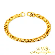 【金品坊】黃金手鍊厚實單善古巴手鍊 10.84錢&plusmn;0.03 手圍15.5-17公分適戴