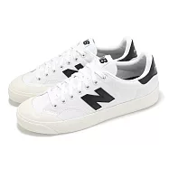 New Balance 休閒鞋 BB100 男鞋 女鞋 白 黑 復古 拼接 低筒 情侶鞋 小白鞋 NB BB100CVA-D 23cm WHITE/BLACK