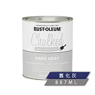樂立恩 RUSTOLEUM 巧克漆 多色澤(極消光/887ml) 285143舊化灰