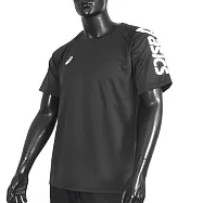 Asics [2033B947-001] 男女 短袖上衣 T恤 運動 休閒 輕量 吸濕 快乾 舒適 亞洲版 黑 M 黑