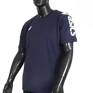 Asics [2033B947-400] 男女 短袖上衣 T恤 運動 休閒 輕量 吸濕 快乾 舒適 亞洲版 深藍 M 深藍