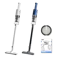 【Yates亞堤斯】標準版|台製CV-X1二代 發明專利 智慧氣旋無線吸塵器 手持式吸塵器 可拆卸電池 超強吸力 珍珠白