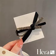 【Hera赫拉】小香風水鑽交叉蝴蝶結髮夾 H113101406 無 香檳色