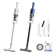 【Yates亞堤斯】全配版|台製CV-X1二代 發明專利 智慧氣旋無線吸塵器 手持式吸塵器 可拆卸電池 超強吸力 珍珠白