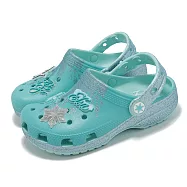 Crocs 洞洞鞋 Frozen Elsa Classic Clog K 中童 冰藍 冰雪奇緣 艾莎 小朋友 21023590H 20cm MULTI