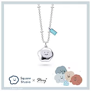 STORY 故事銀飾 - Square Studio方坊經典系列-喜寶晶鑽純銀項鍊 白K金