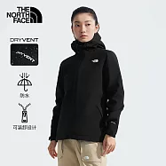 The North Face W CARTO TRICLIMATE JACKET - AP 女兩件式外套-NF0A5B1X4H0 S 黑色