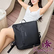 【iSPurple】乾濕分離*防水雙層分隔鞋子衣物後背包/ 黑